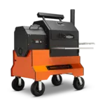 Yoder Ys480 Comp (orange) + Stainless Steel Shelves + 2nd Level Slide Out Cooking Shelf