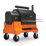 Yoder Ys640 Comp Cart (orange) With Wire Shelves