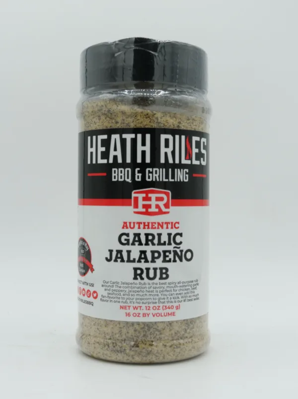 Heath Riles Garlic Jalapeño Rub 16oz