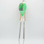 Outset Verde Stainless Steel Locking Tongs With Bamboo Handle