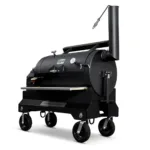 Yoder Ys1500 Comp Cart (black) +stainless Steel Front Shelf + 2nd Level Slide Out Cooking Shelf