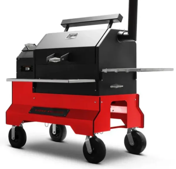 Yoder Ys640 Comp Cart (red) + Stainless Shelves