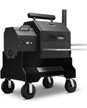 Yoder Ys480 Comp Cart (black) + Stainless Shelves