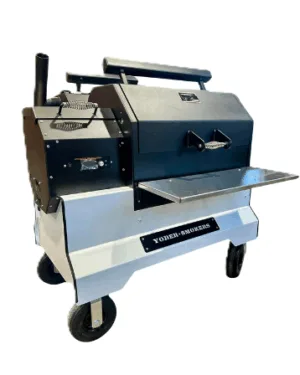 Yoder Ys640 Comp (white) + Stainless Shelves