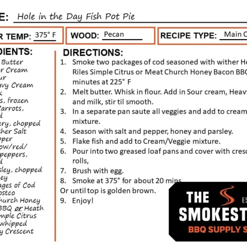Hole In The Day Fish Pot Pie