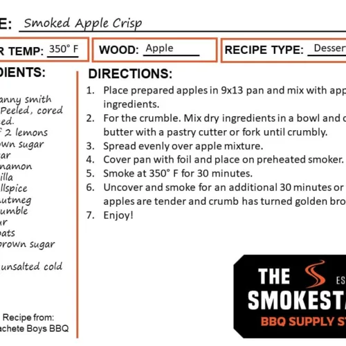 Smoked Apple Crisp