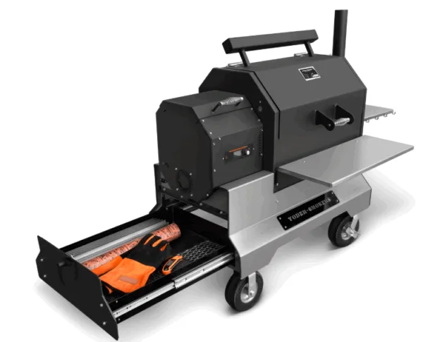 Yoder Ys640 Comp Cart W/drawer (silver)